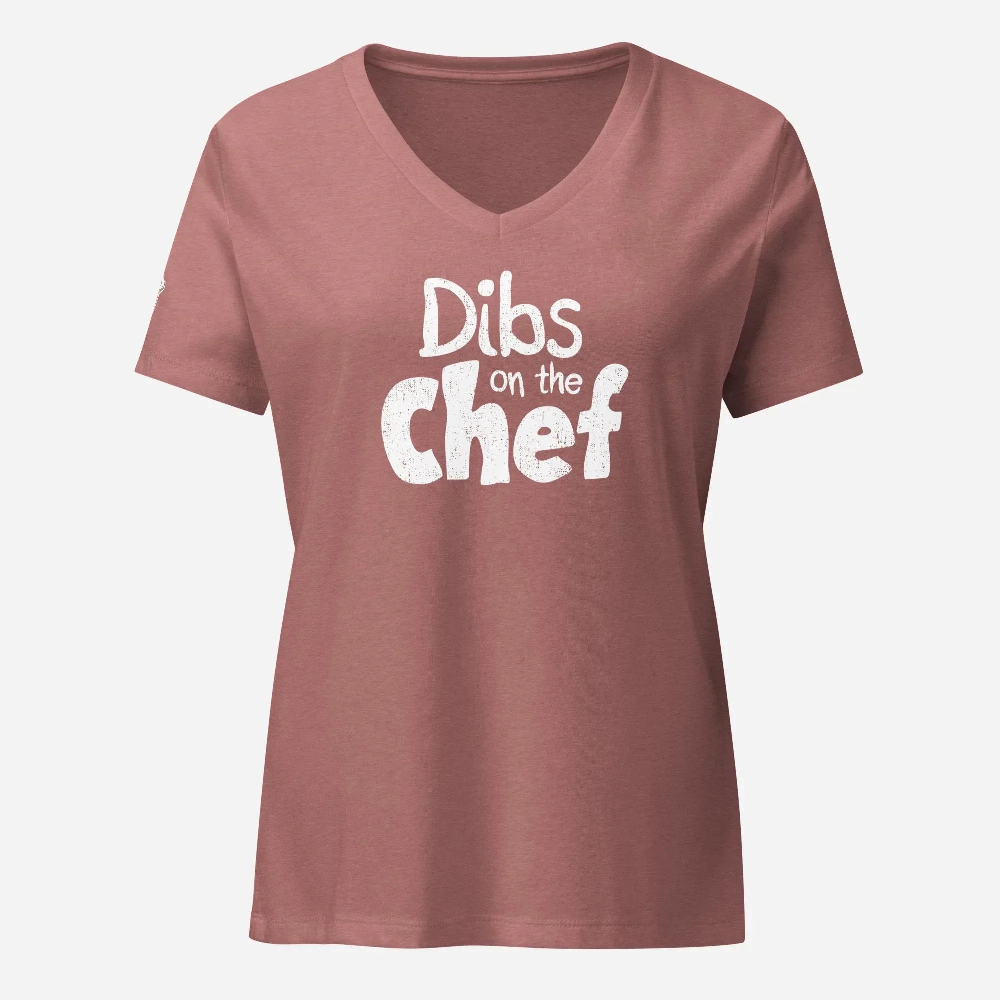 Dibs on the Chef Women’s Relaxed V-neck Tee - Odd Chef