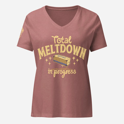 Total Meltdown Women’s Relaxed V-neck Tee - Odd Chef