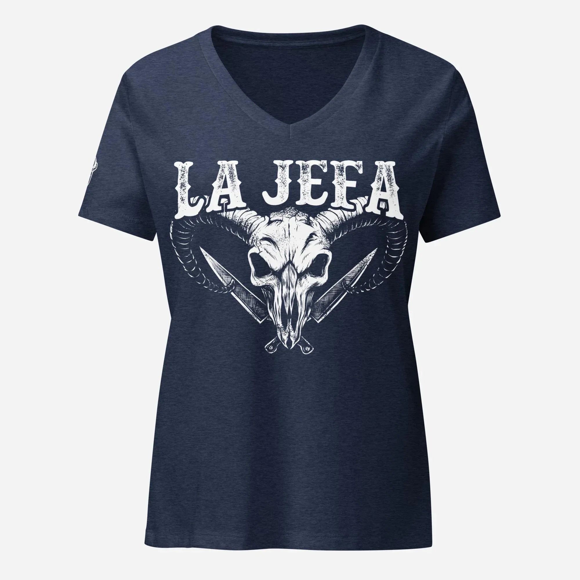 La Jefa Women’s relaxed V-neck Tee - Odd Chef