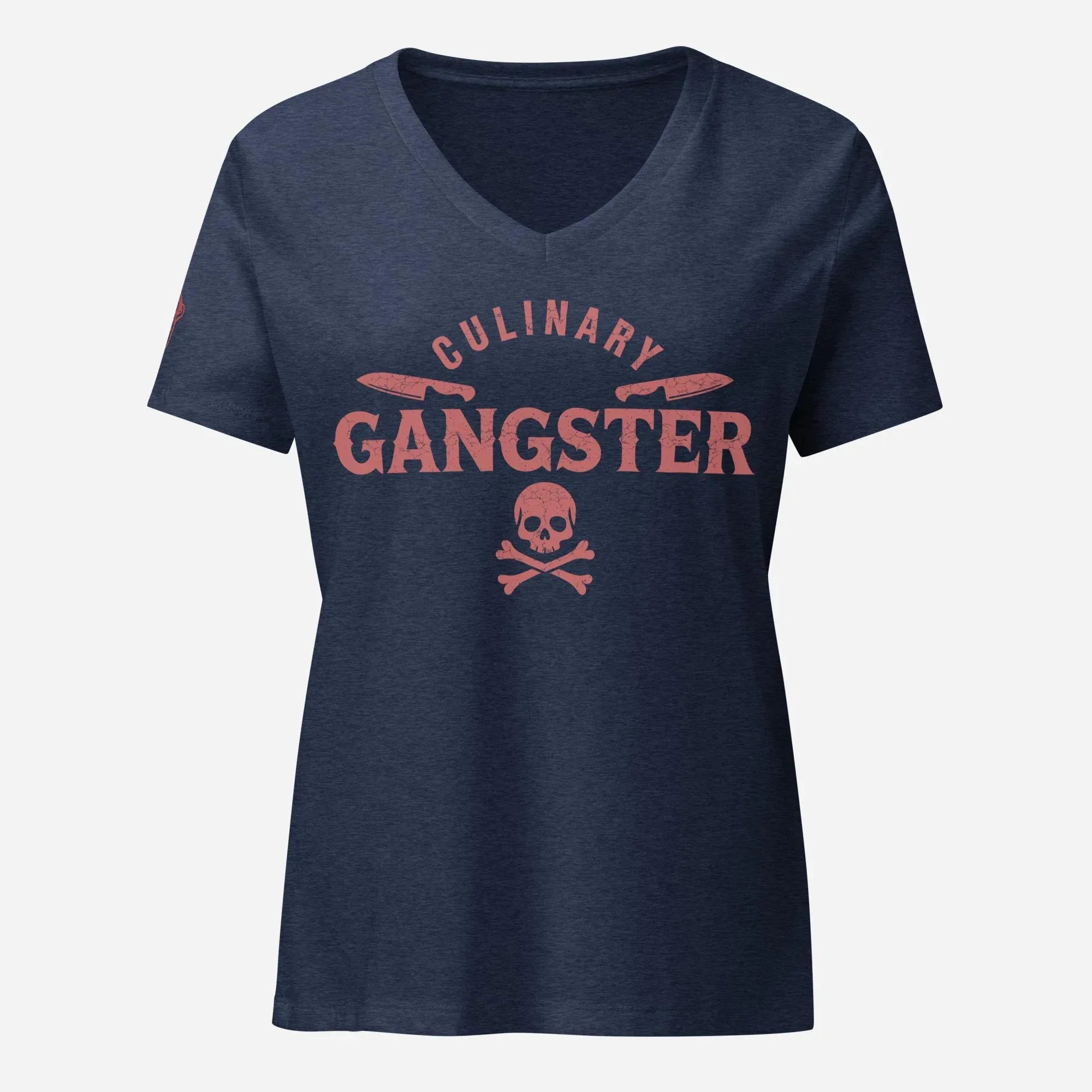 Culinary Gangster Women’s relaxed V-neck Tee - Odd Chef