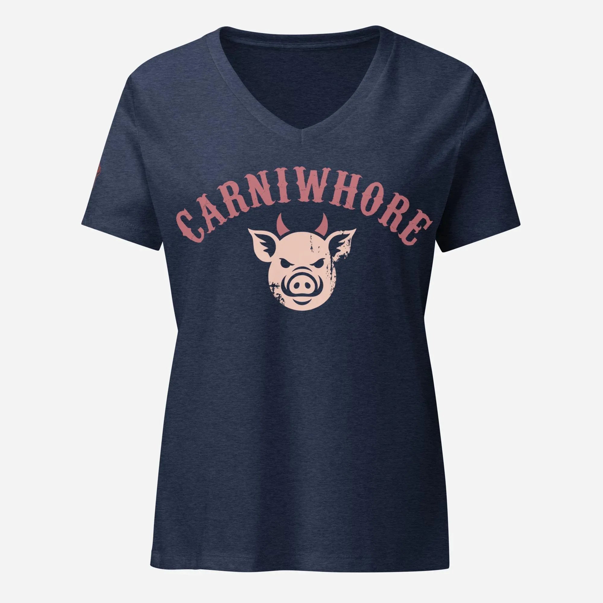 Carniwhore Women’s relaxed V-neck Tee - Odd Chef