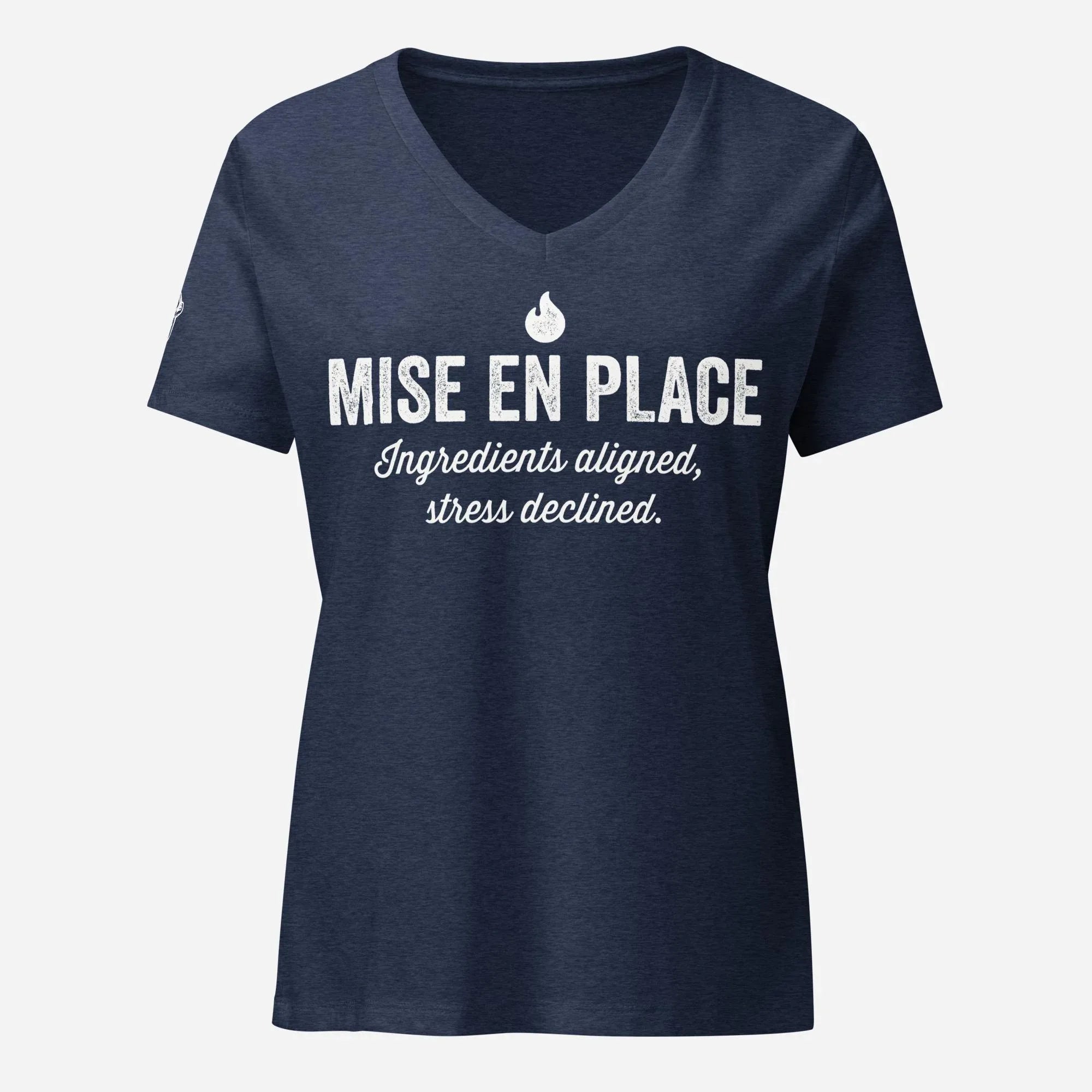 Mise En Place Women’s Relaxed V-neck Tee - Odd Chef