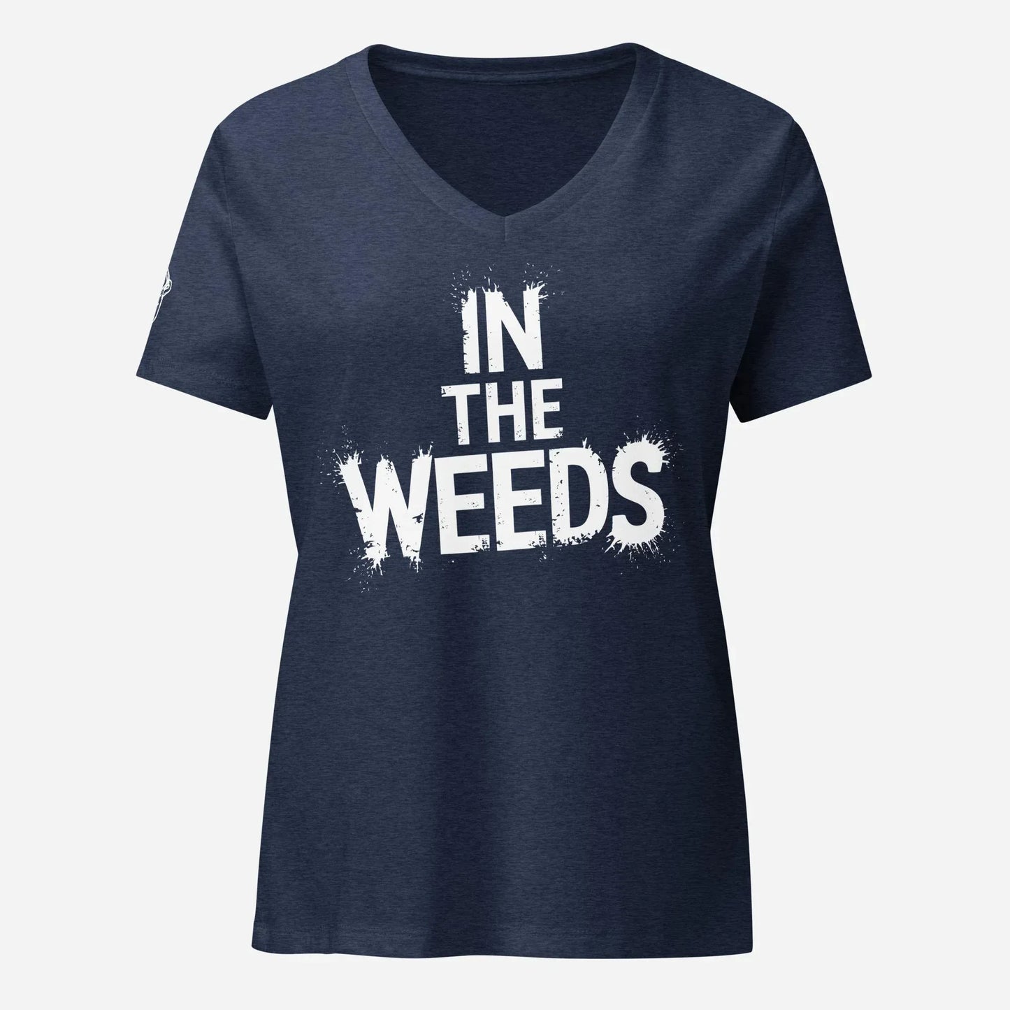 In The Weeds Women’s Relaxed V-neck Tee - Odd Chef