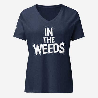 In The Weeds Women’s Relaxed V-neck Tee - Odd Chef
