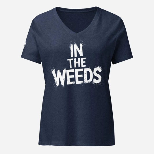 In The Weeds Women’s Relaxed V-neck Tee - Odd Chef