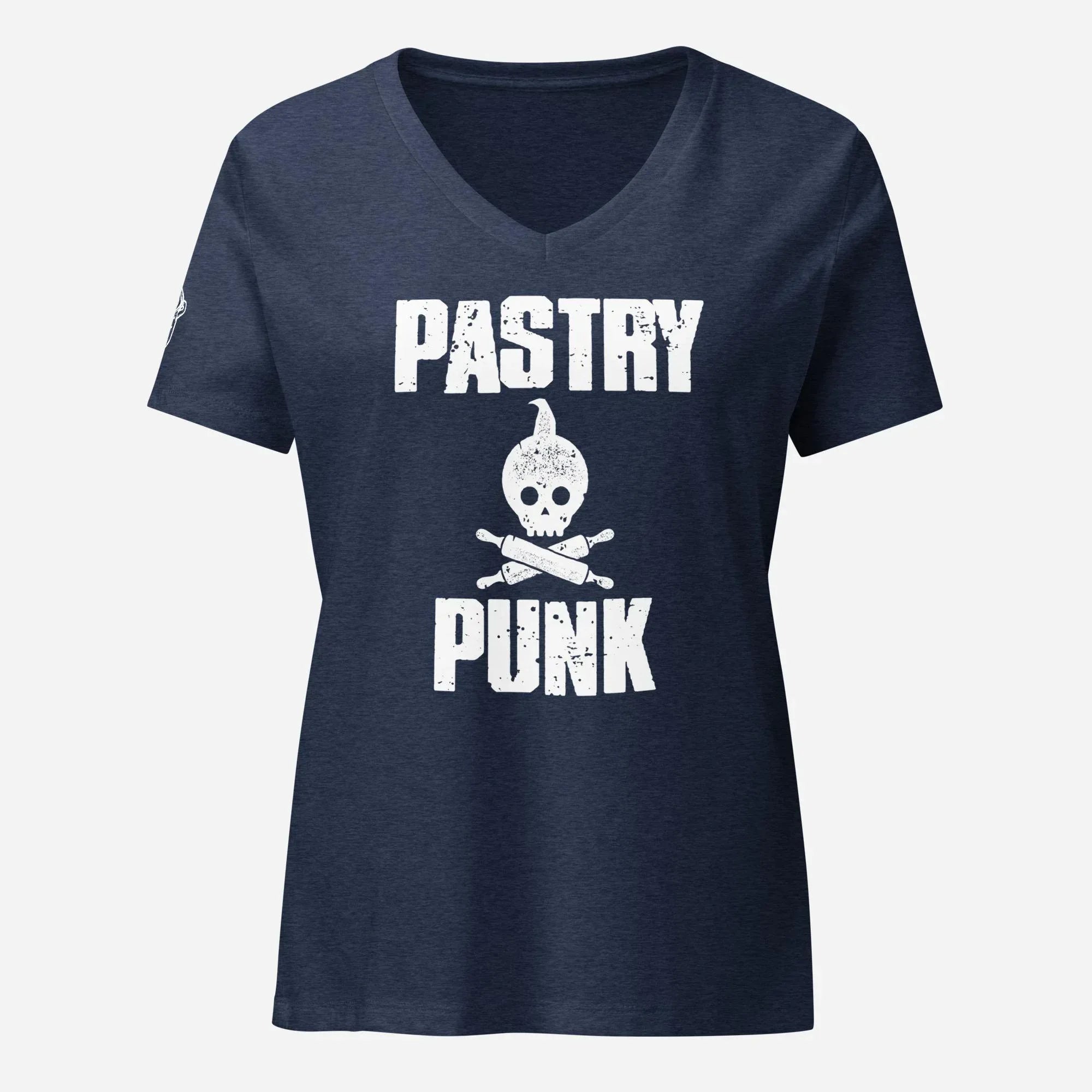 Pastry Punk Women’s Relaxed V-neck Tee - Odd Chef