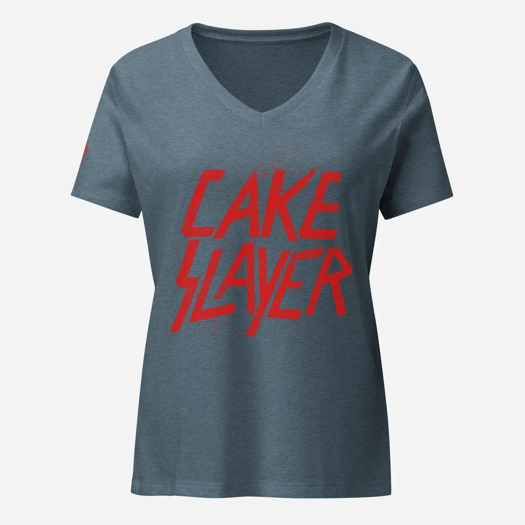 Cake Slayer Women’s Relaxed V-neck Tee - Odd Chef