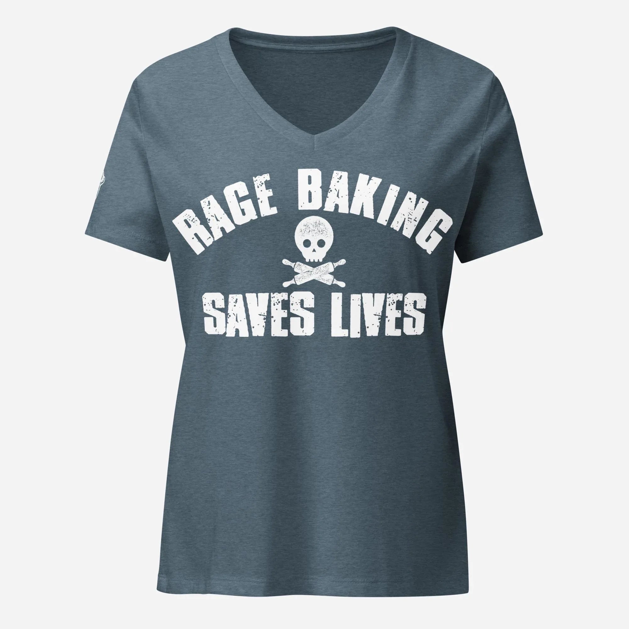 Rage Baking Women’s Relaxed V-neckTee - Odd Chef