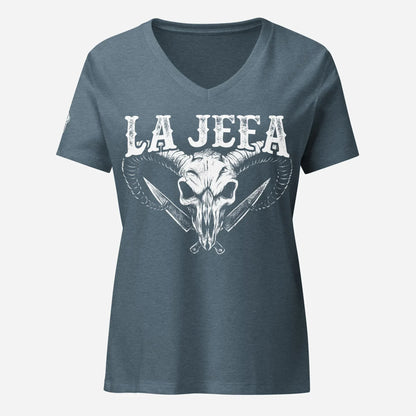 La Jefa Women’s relaxed V-neck Tee - Odd Chef