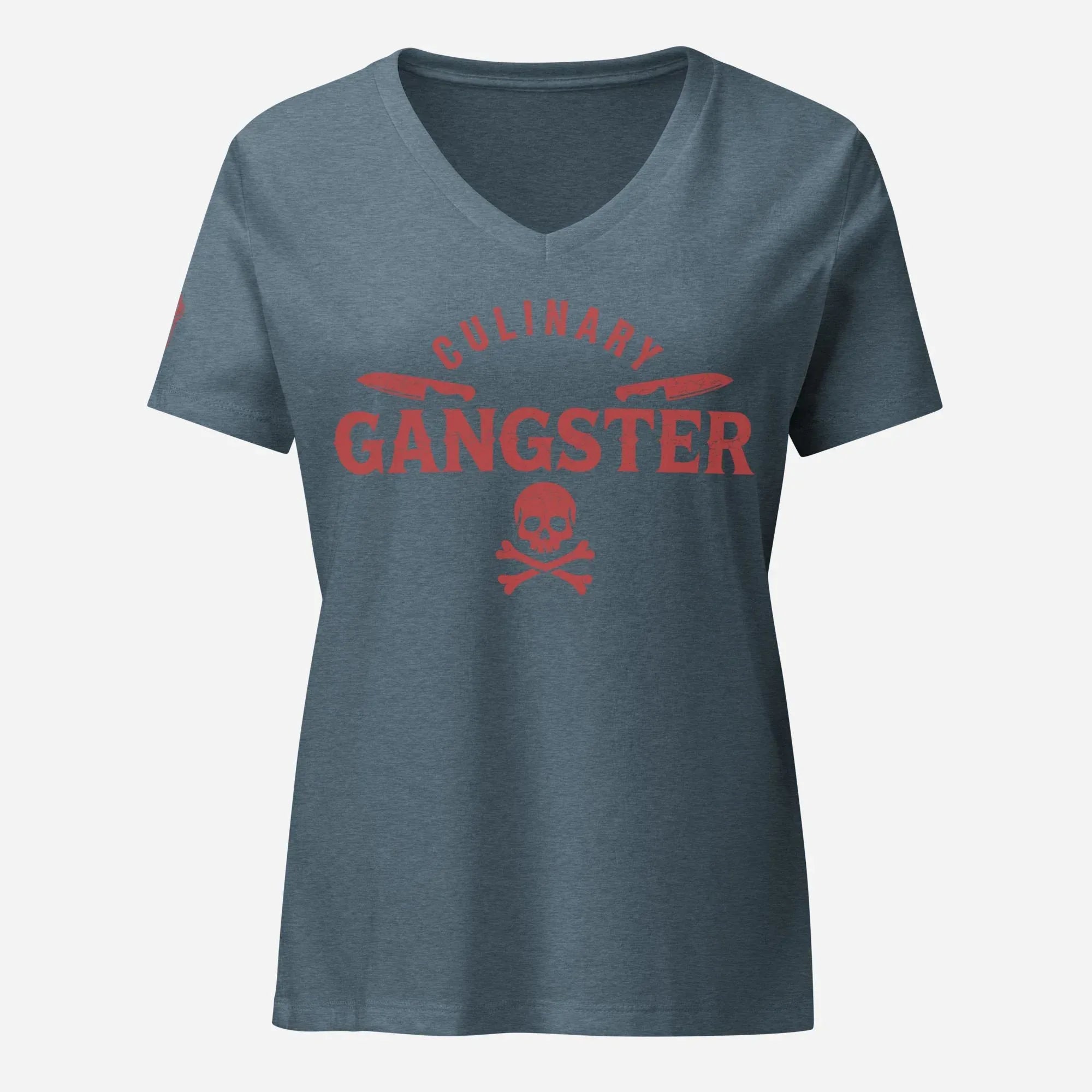 Culinary Gangster Women’s relaxed V-neck Tee - Odd Chef