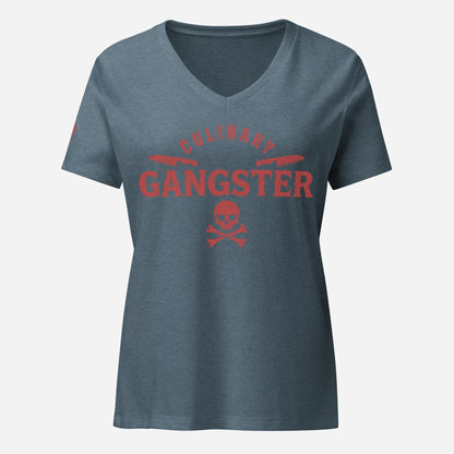 Culinary Gangster Women’s relaxed V-neck Tee - Odd Chef