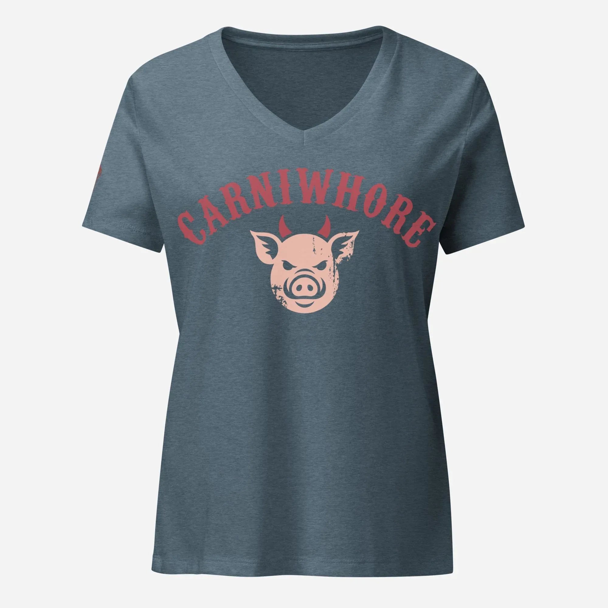 Carniwhore Women’s relaxed V-neck Tee - Odd Chef