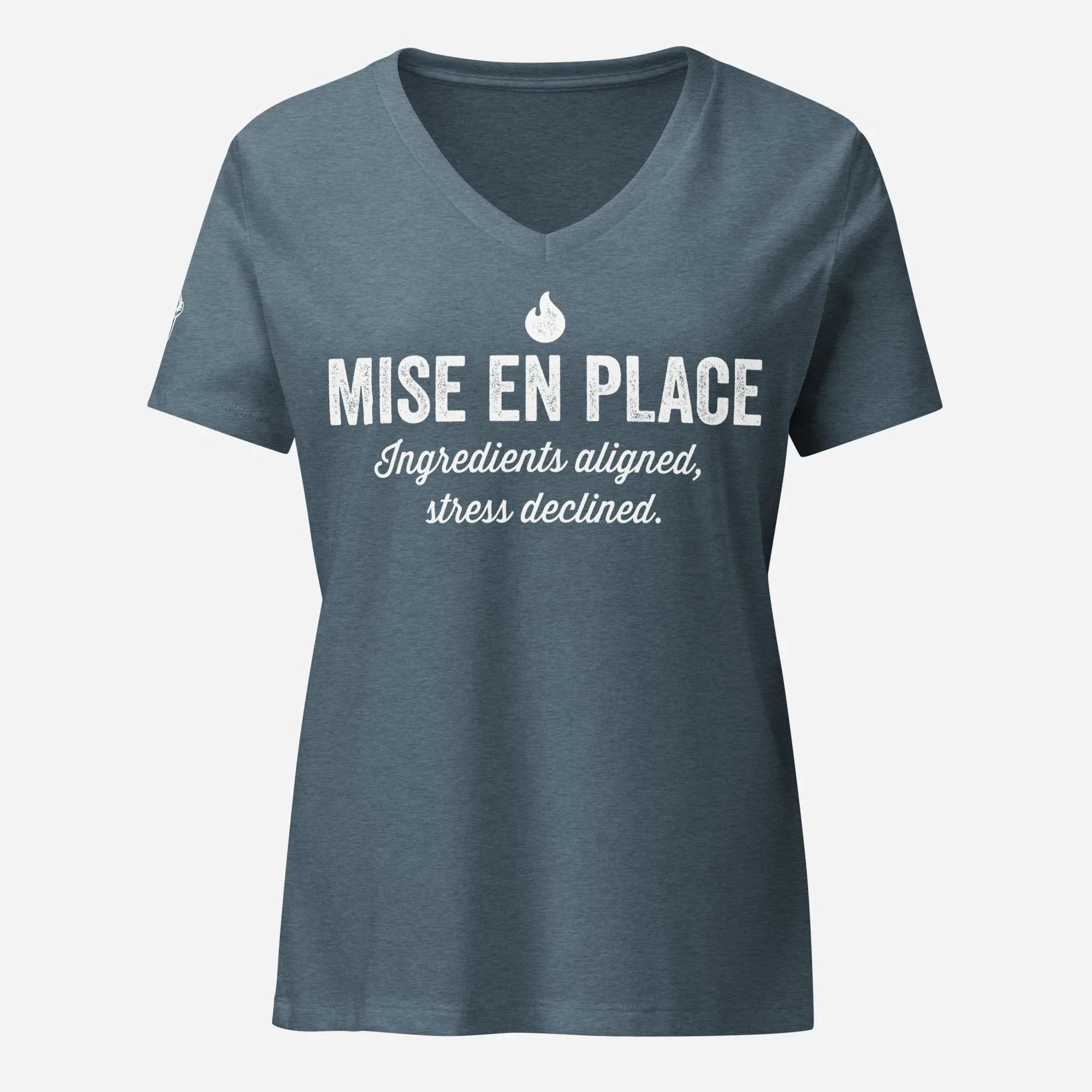 Mise En Place Women’s Relaxed V-neck Tee - Odd Chef