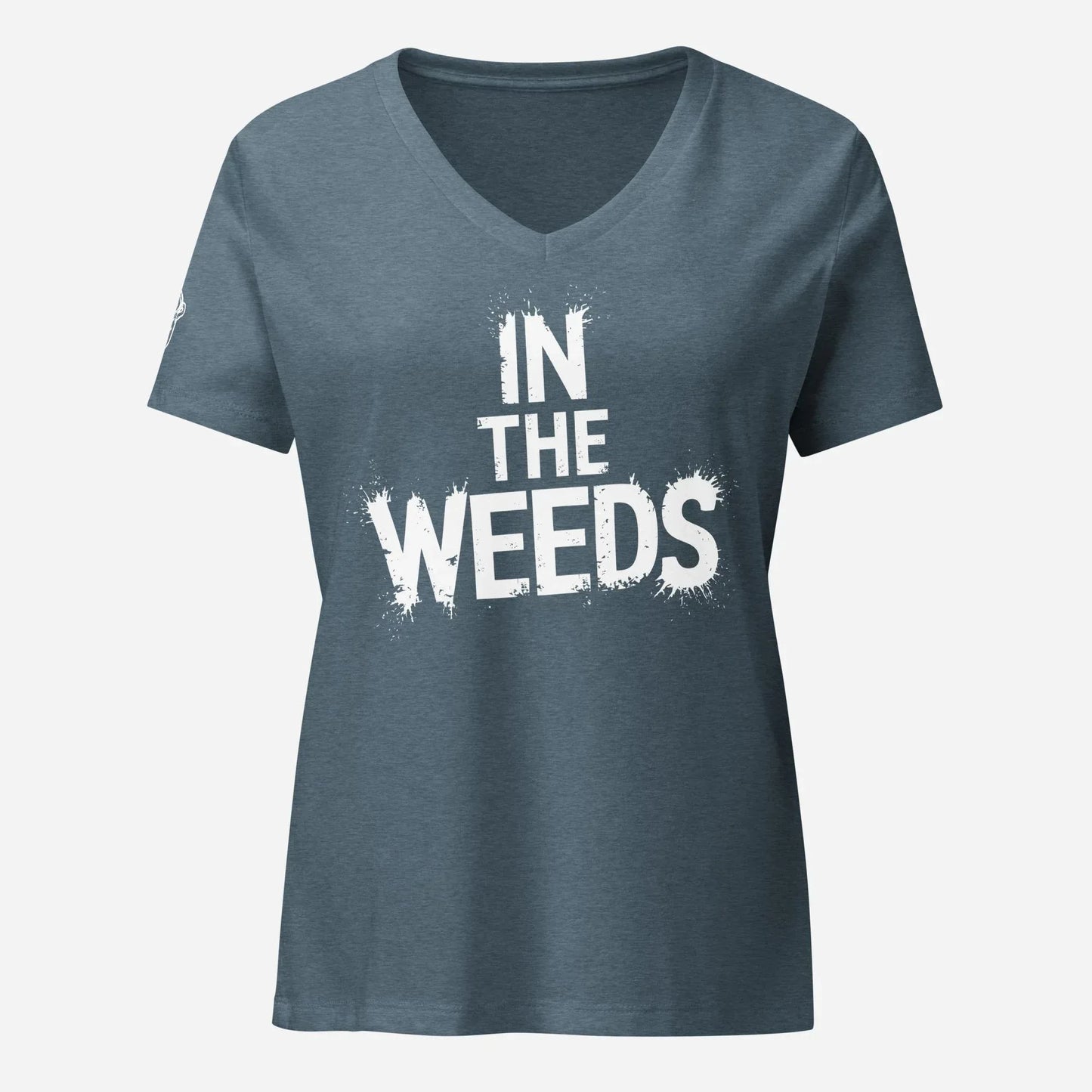 In The Weeds Women’s Relaxed V-neck Tee - Odd Chef