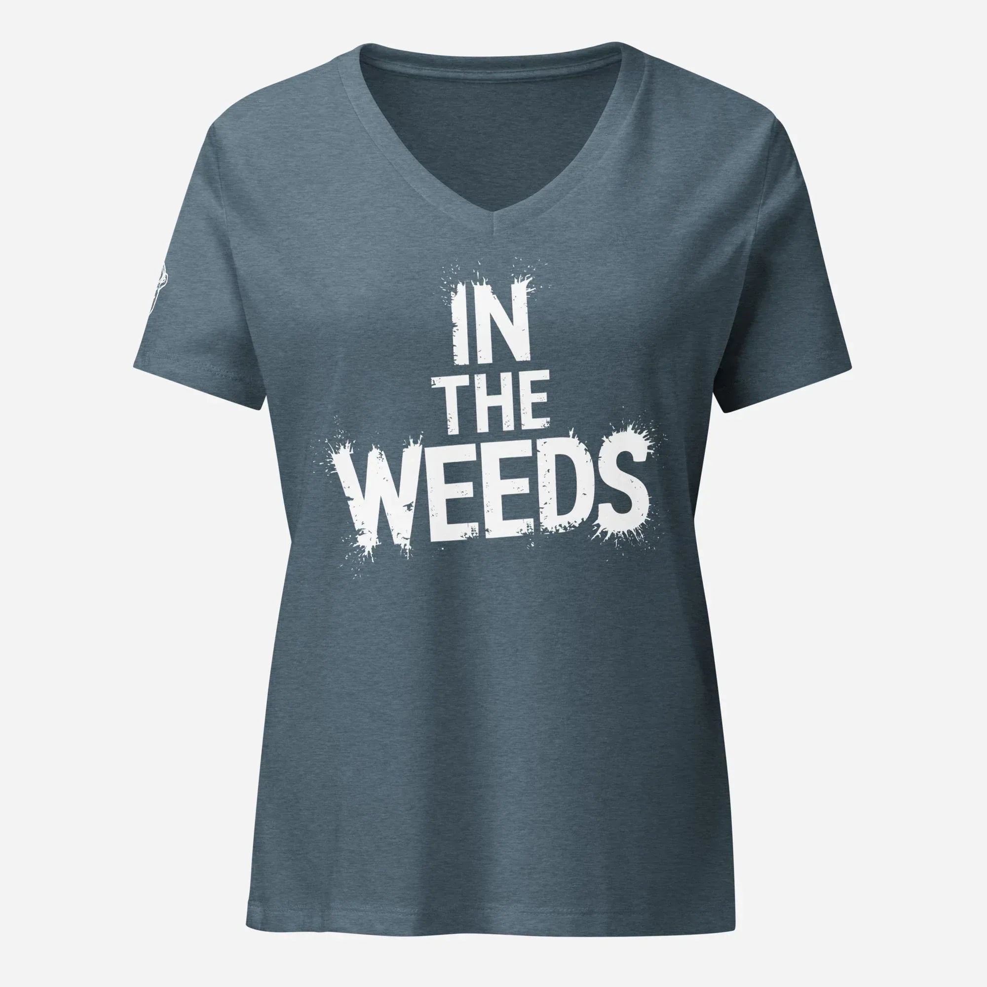 In The Weeds Women’s Relaxed V-neck Tee - Odd Chef