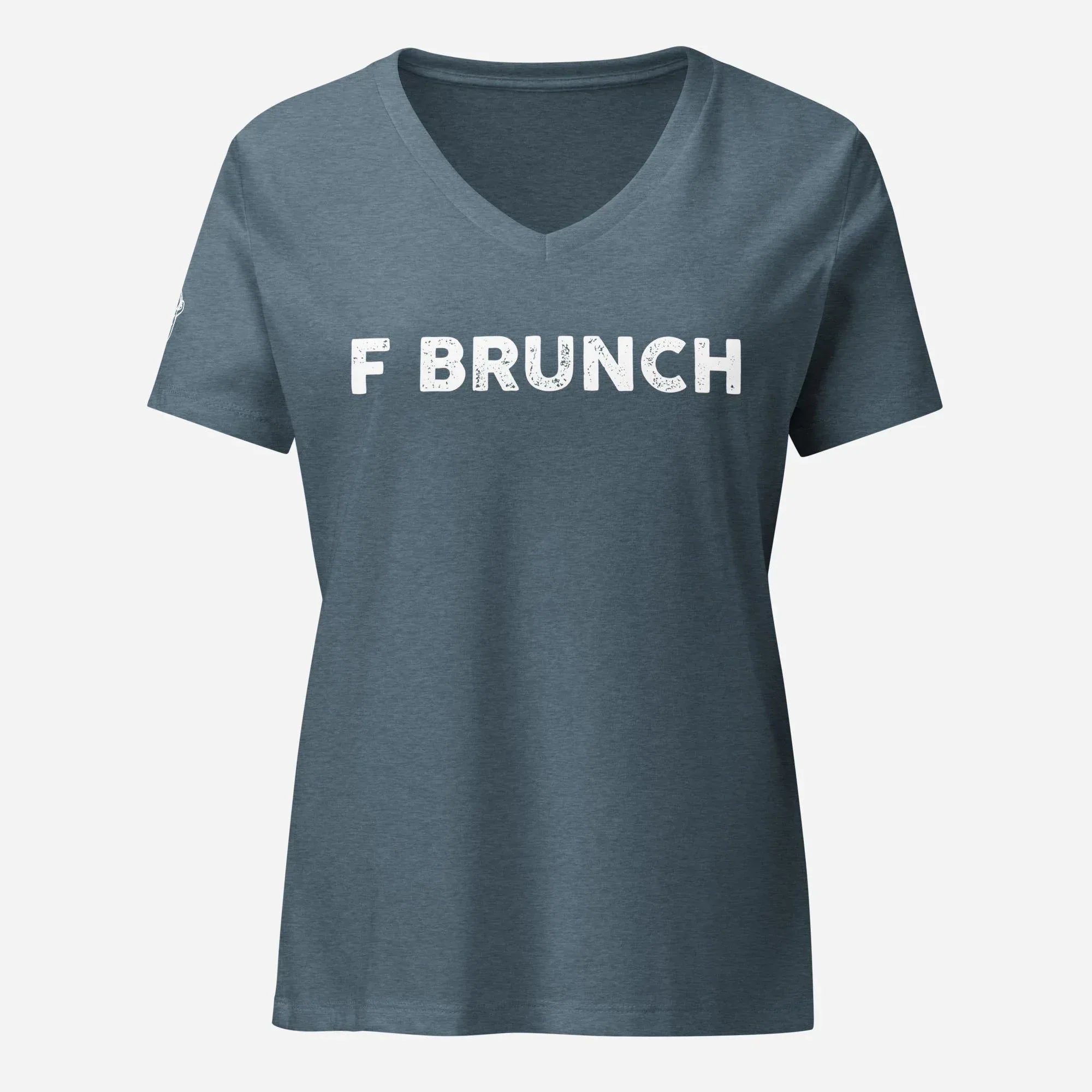 F Brunch Women’s Relaxed V-neck Tee - Odd Chef