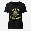 Feral Sugar Freak Women’s Relaxed V-neck Tee - Odd Chef