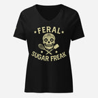 Feral Sugar Freak Women’s Relaxed V-neck Tee - Odd Chef