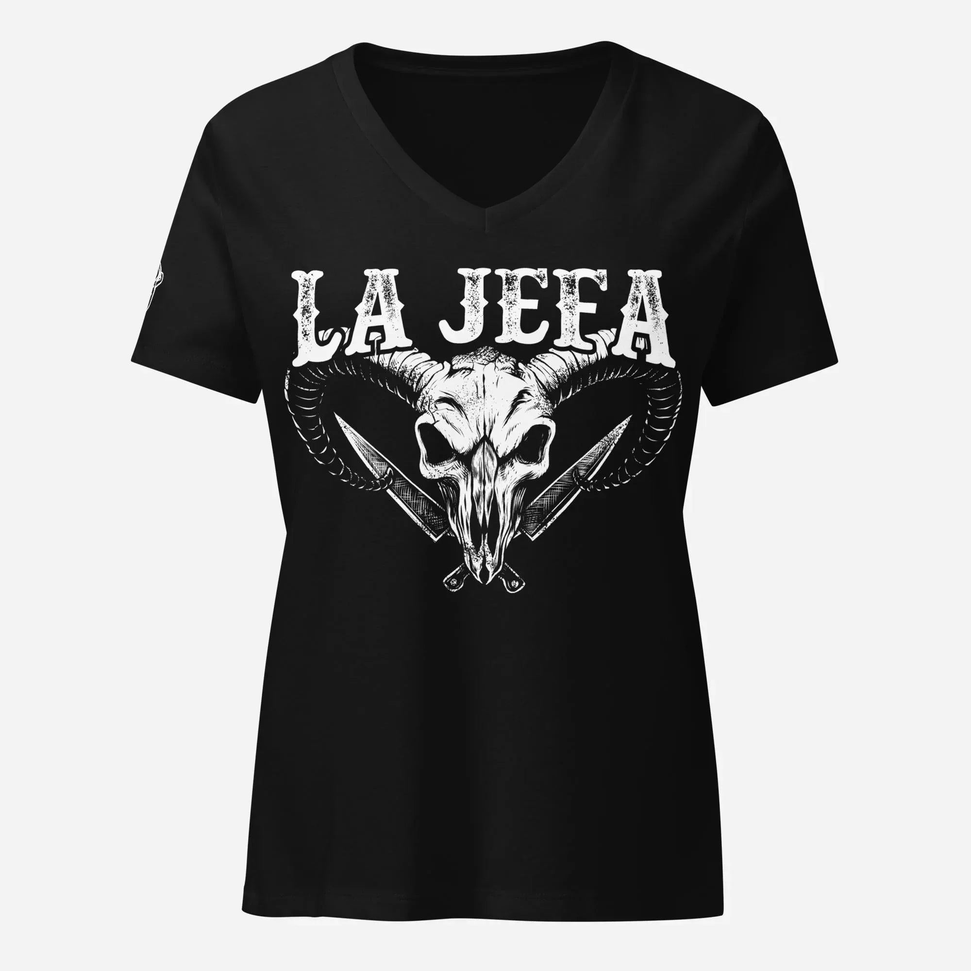 La Jefa Women’s relaxed V-neck Tee - Odd Chef