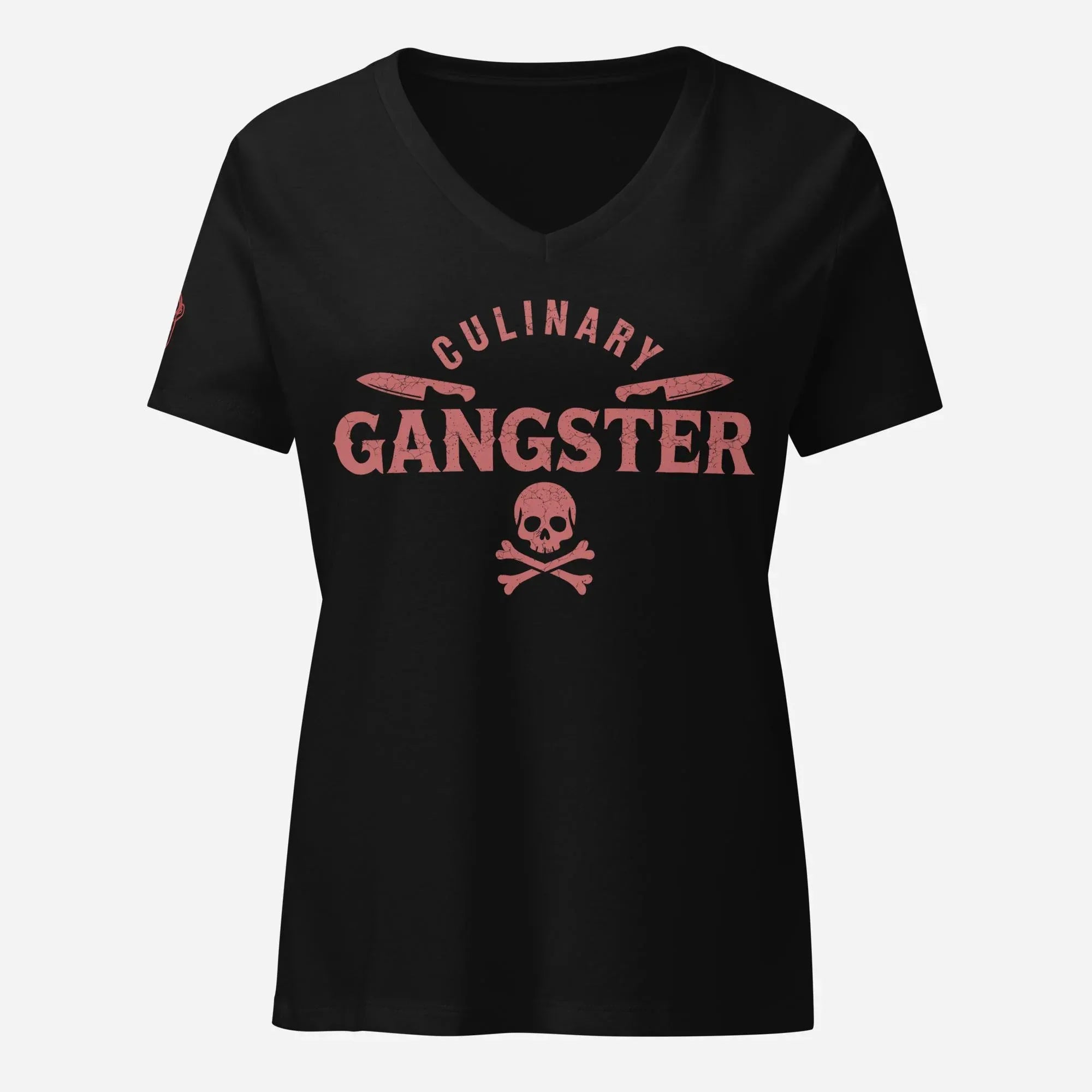 Culinary Gangster Women’s relaxed V-neck Tee - Odd Chef