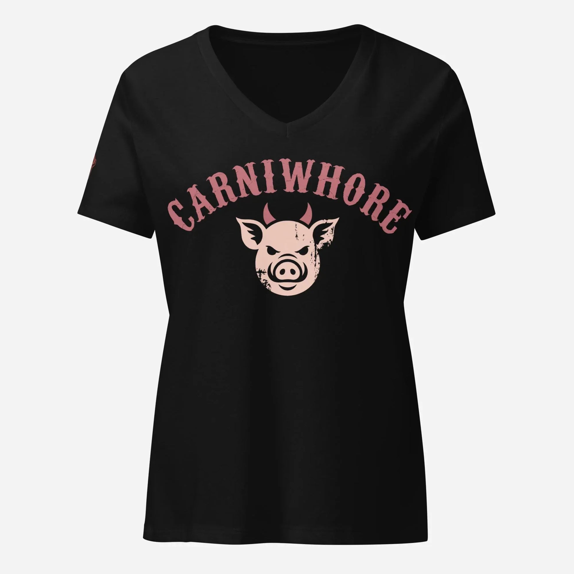 Carniwhore Women’s relaxed V-neck Tee - Odd Chef
