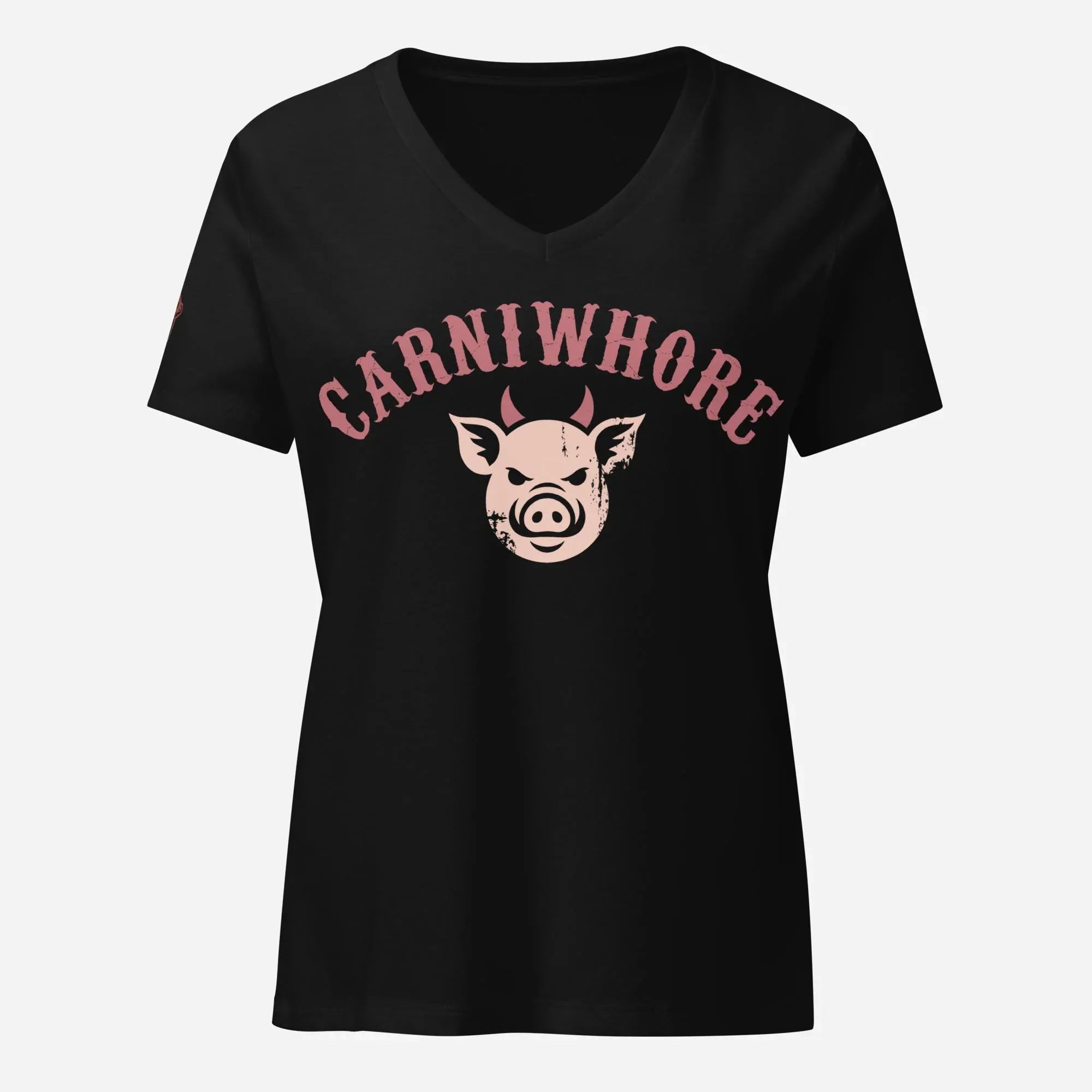Carniwhore Women’s relaxed V-neck Tee - Odd Chef