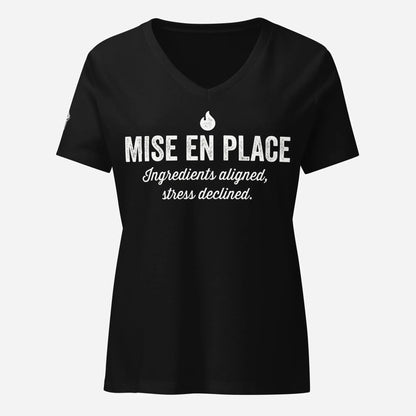 Mise En Place Women’s Relaxed V-neck Tee - Odd Chef