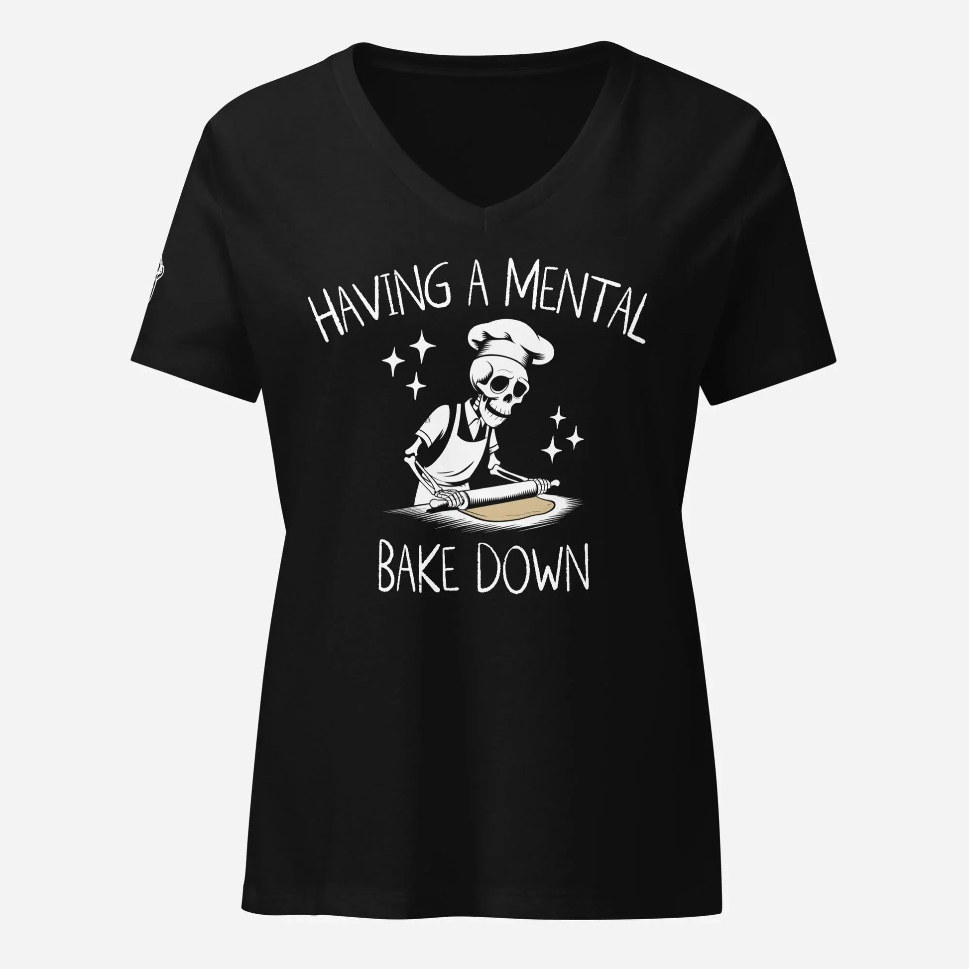 Mental Bake Down Women’s Relaxed V-neck Tee - Odd Chef
