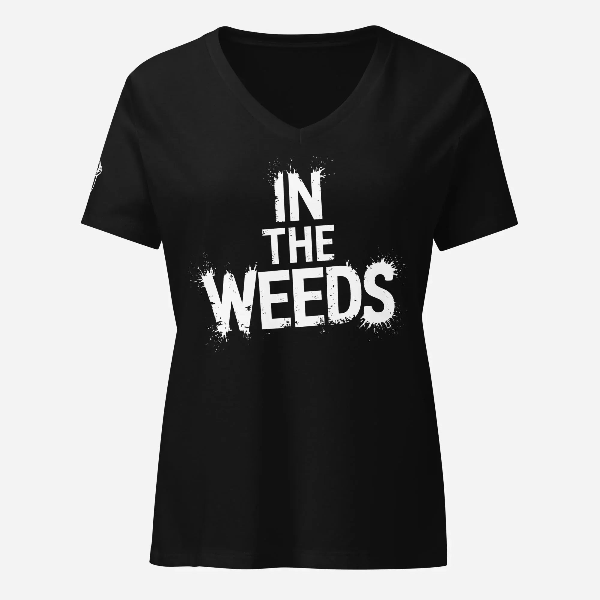 In The Weeds Women’s Relaxed V-neck Tee - Odd Chef