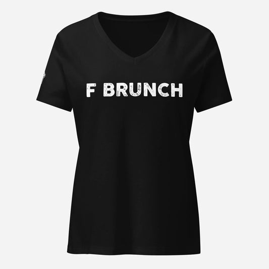 F Brunch Women’s Relaxed V-neck Tee - Odd Chef