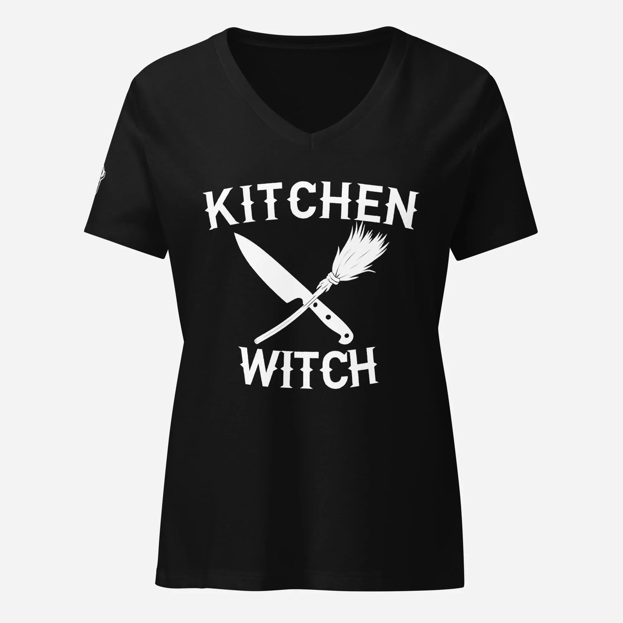 Kitchen Witch Women’s Relaxed V-neck Tee - Odd Chef