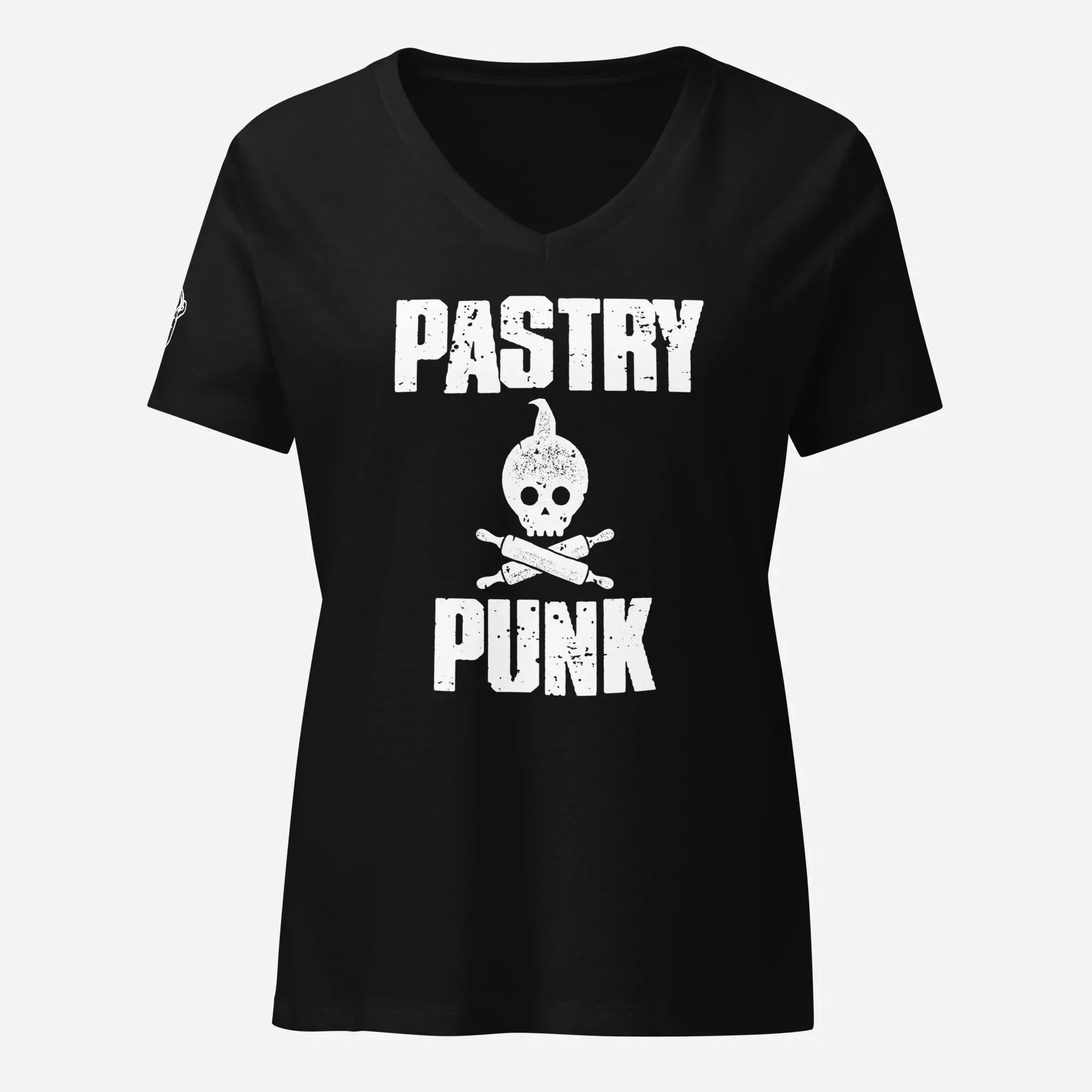 Pastry Punk Women’s Relaxed V-neck Tee - Odd Chef