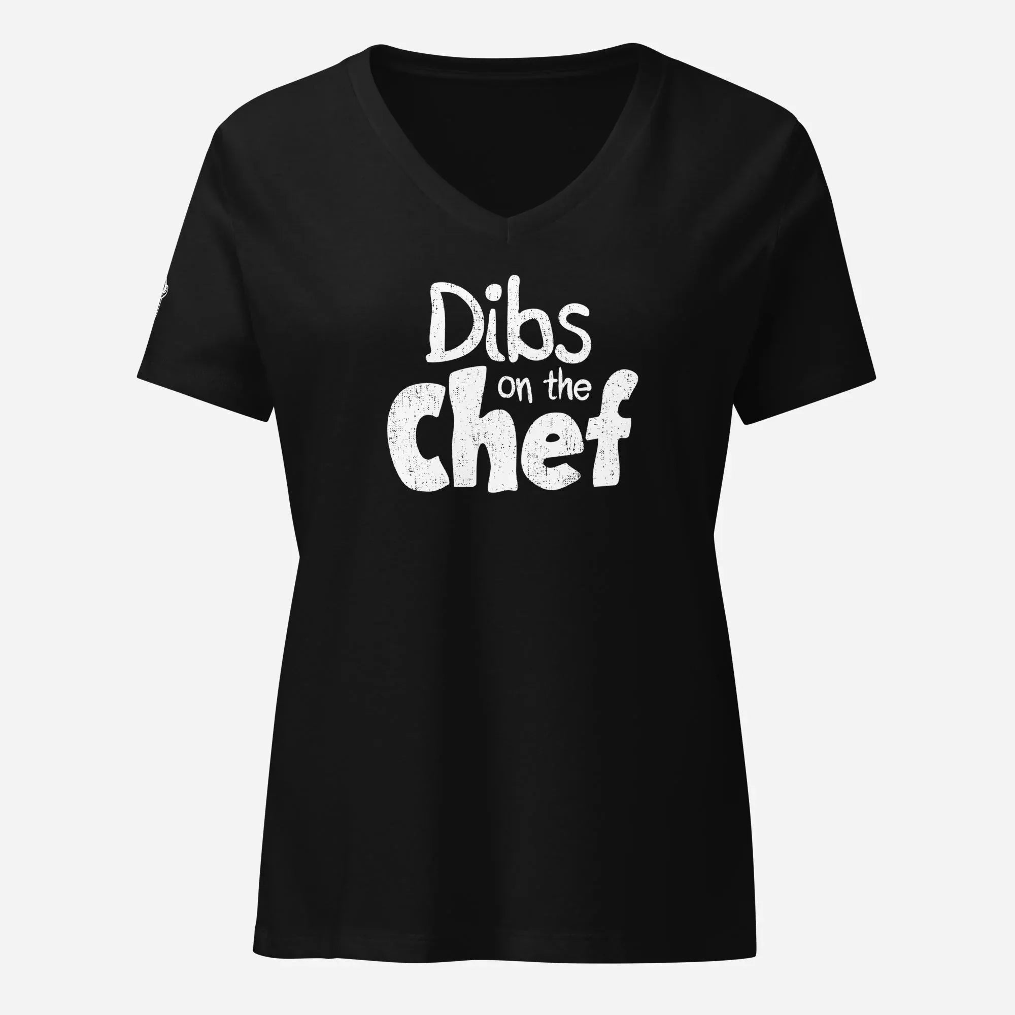 Dibs on the Chef Women’s Relaxed V-neck Tee - Odd Chef