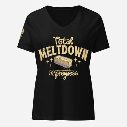 Total Meltdown Women’s Relaxed V-neck Tee - Odd Chef
